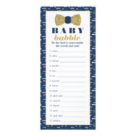 Baby Babbly Ord Scramble Game, Bow Tie Reklamkort