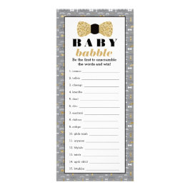 Baby Babbly Ord Scramble Game, Bow Tie Reklamkort