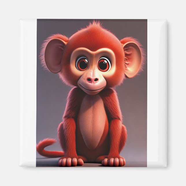 Baby Baboon Bonanza Magnet (Framsidan)