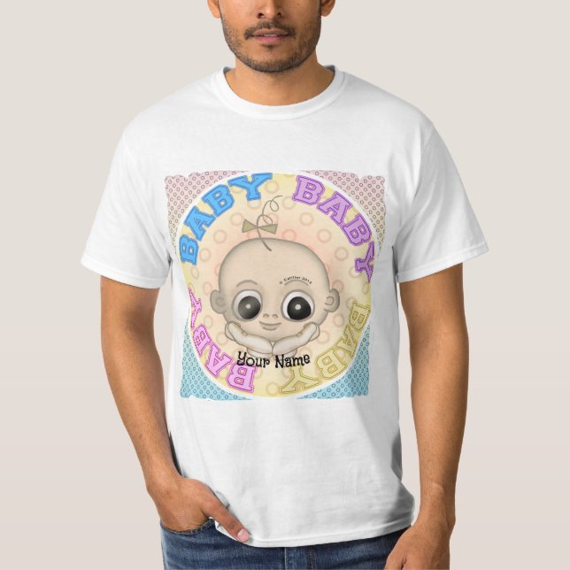 Baby Baby Ansikte T Shirt (Framsida)