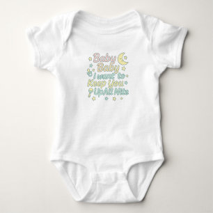 Baby Baby Håller Dig Vaken Hela Natten Pastell Nur T Shirt