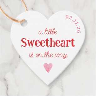 Baby Baby Shower Heart Gåvor Etiketter