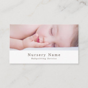 Baby, Babyvvakt, Daycare, Nursery Visitkort