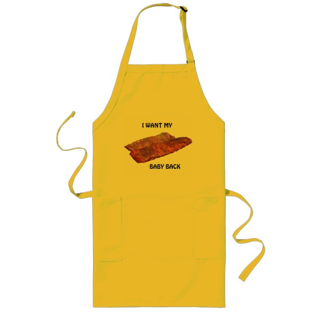 BABY BACK APRON LÅNGT FÖRKLÄDE (Framsidan)