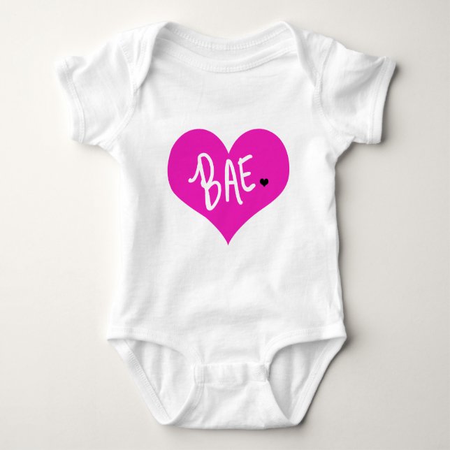 Baby BAE Rosa Heart T Shirt (Framsida)