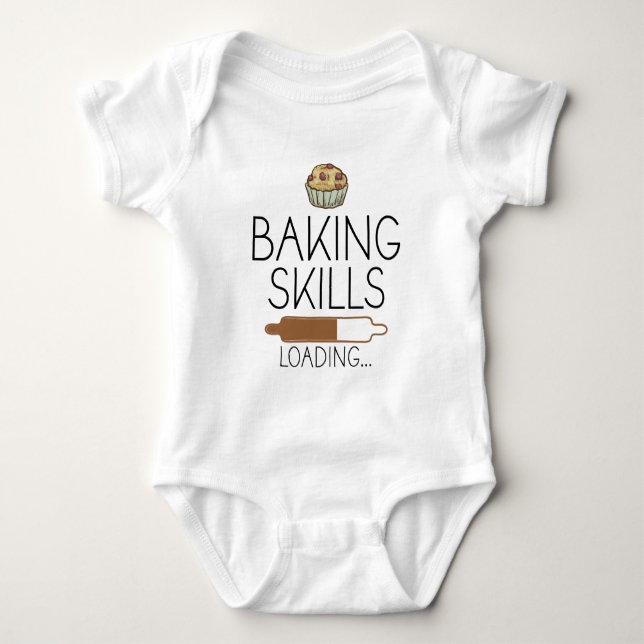 Baby Baker - Bakfärdigheter laddar T Shirt (Framsida)