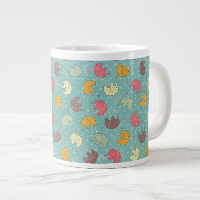 baby-bakgrund jumbo mugg (Framsida höger)