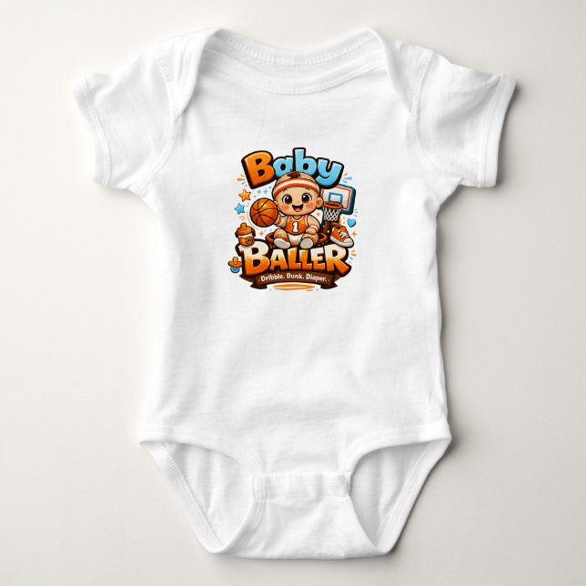 BABY BALLER BASKETBOLL T SHIRT (Framsida)