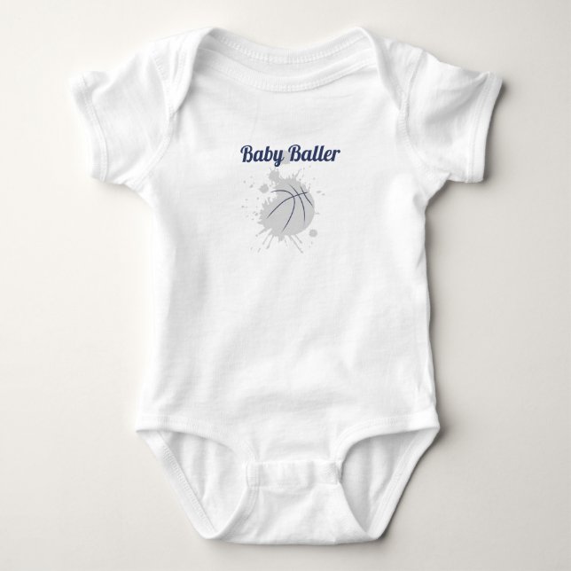 Baby Baller-kroppsdräkt Tshirt T Shirt (Framsida)