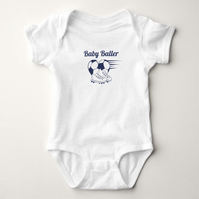 Baby Baller-kroppsdräkt Tshirt T Shirt (Framsida)