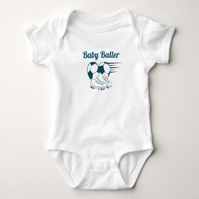 Baby Baller-kroppsdräkt Tshirt T Shirt (Framsida)