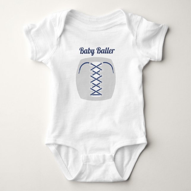 Baby Baller-kroppsdräkt Tshirt T Shirt (Framsida)