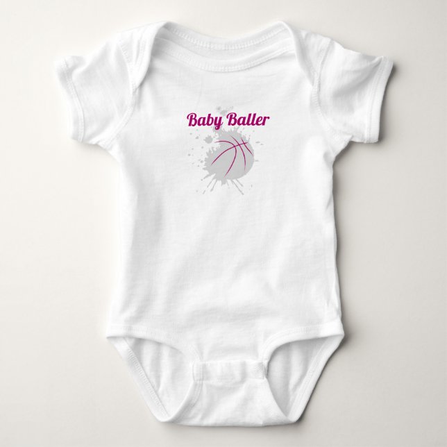 Baby Baller rosa Tshirt T Shirt (Framsida)