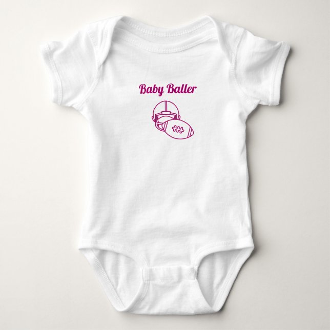 Baby Baller rosa Tshirt T Shirt (Framsida)