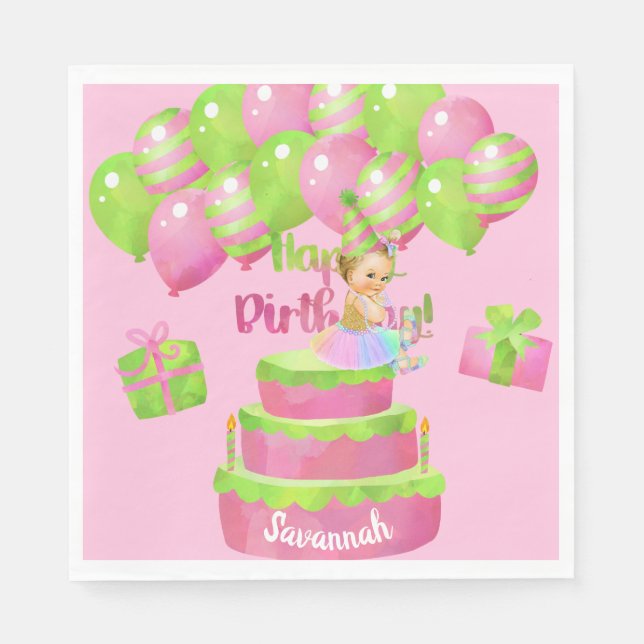 baby ballerina pappersservett (Framsidan)