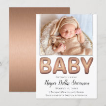 Baby Balloon | Foto för Elegant Ro Guld Baby