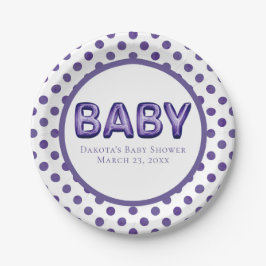 Baby Balloon | Royal Violet Lila Baby Shower
