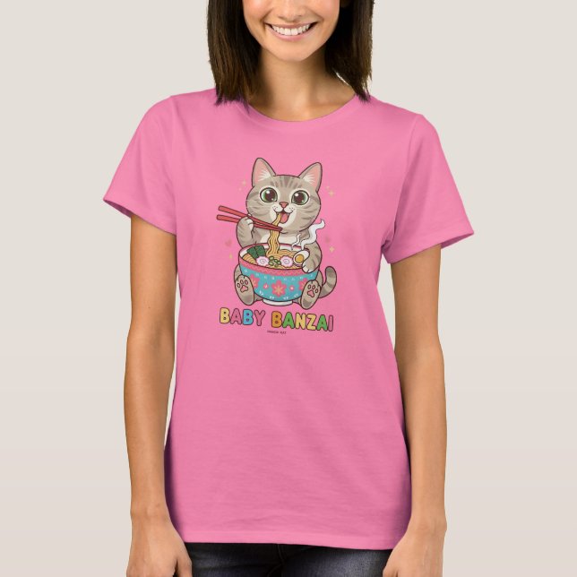 Baby Banzai Kat T Shirt (Framsida)