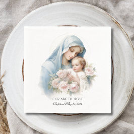 Baby Baptism: Christening Mary och Jesus Pappersservett