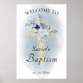 Baby Baptism Heliga Kor välkomsttecken Poster