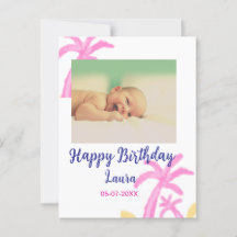 Baby barn 1-årsdag namn datum foto