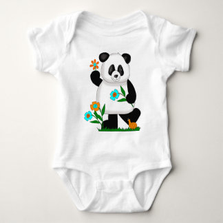 Baby Barn Panda Med Blommor 2 Tröja