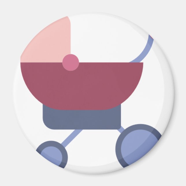 baby barnvagn magnet (Framsidan)