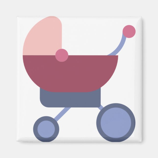 baby barnvagn magnet (Framsidan)