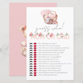 Baby Basket Baby Shower Gissa vem som spelar