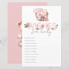 Baby Basket Önskemål för Baby Game Baby Shower