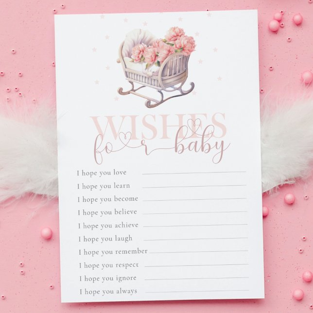 Baby Basket Önskemål för Baby Game Baby Shower (Skapare uppladdad)