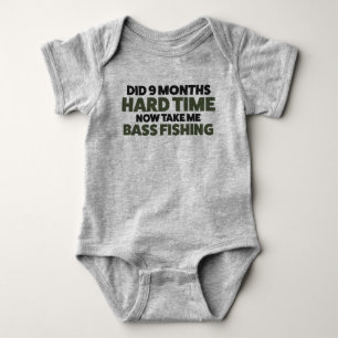 Baby Bass Fishing Jersey Bodykostyt Shirt T