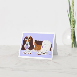 Baby Basset Hound Inbjudan