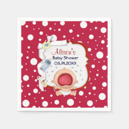 Baby Bawling Funny Baby Shower Pappra Napkins Pappersservett