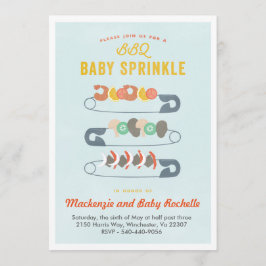 Baby BBQ Inbjudningar