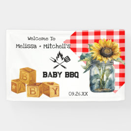 Baby BBQ Par-babyduschens välkomstskyltar