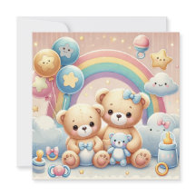 Baby Bear Baby Shower Inbjudan