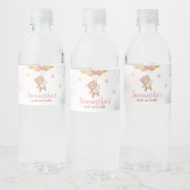 Baby Bear Barly Wait Baby Shower Vattenflaskor Etikett