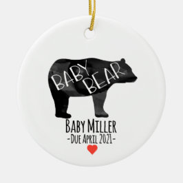 Baby Bear Birth Notification Ornament