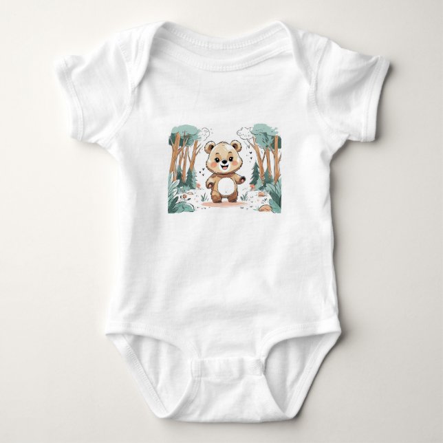 baby bear body  t shirt (Framsida)