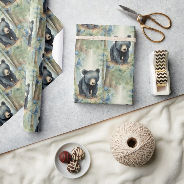 Baby Bear Boy Presentpapper (Hantverk)