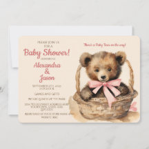 Baby Bear Girl Baby Shower