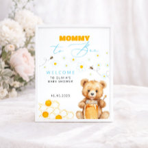 Baby Bear & Honey Girl, pojke baby shower välkomst