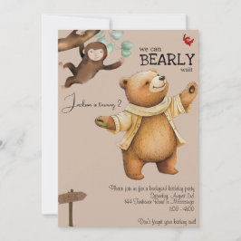 Baby Bear Inbjudningar