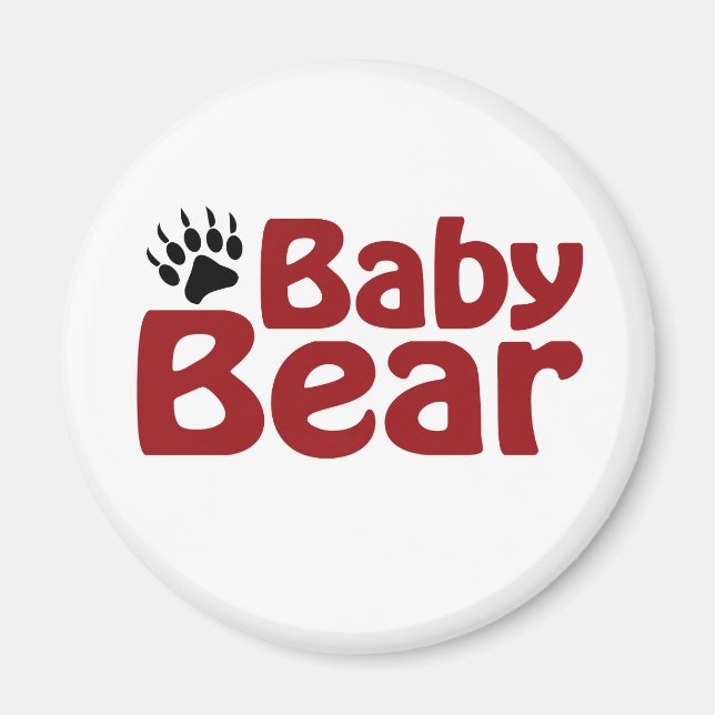 Baby Bear Klo Magnet (Framsidan)