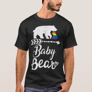 Baby Bear LGBT Rainbow Pride Gay Lesbisk T Shirt