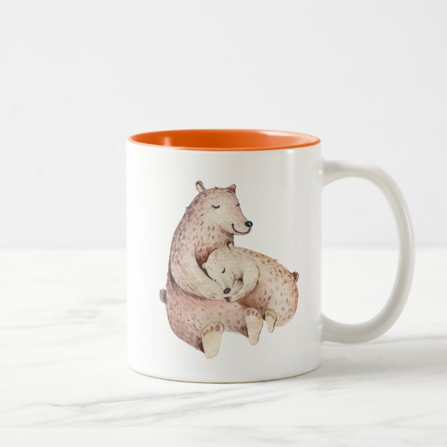 Baby Bear Mamma Bear Coffee Mugg (Höger)