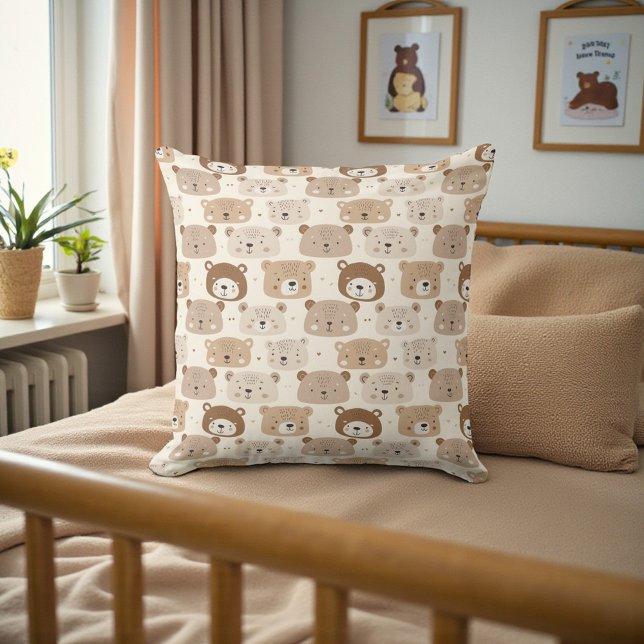 Baby Bear Nursery Dubbelsidig Kudde (Skapare uppladdad)