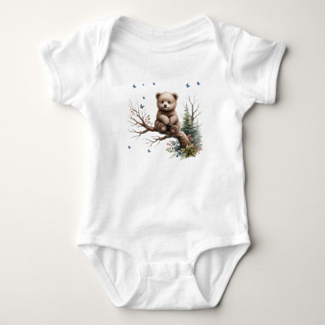 Baby Bear på Baby-bodykosten T Shirt (Framsida)