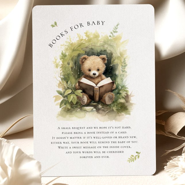 Baby Bear Reading Watercolor Baby Shower-hölje (Skapare uppladdad)